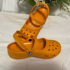 Classic orange Croc Clogs size 9